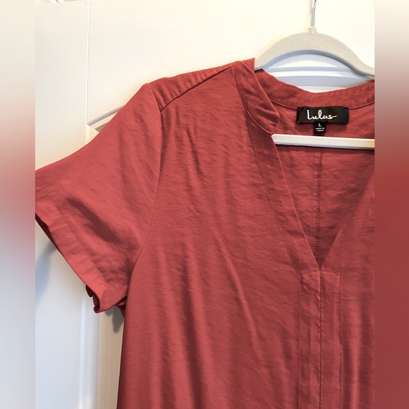 Lulus Burnt Orange Dress - Picture 2 of 3